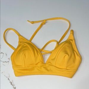 Golden Yellow Women's Bikini Top | S